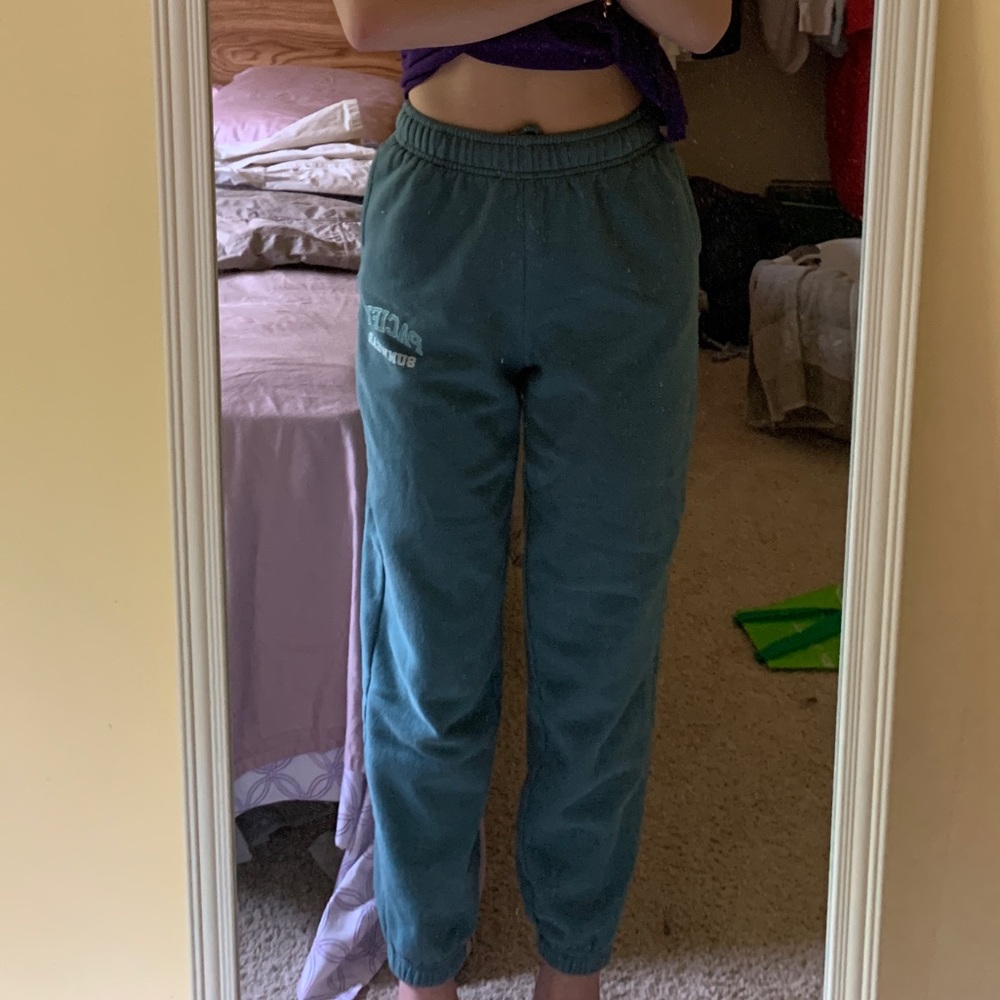 Torquoise PacSun pacific sunwear tie jogger sweatpants